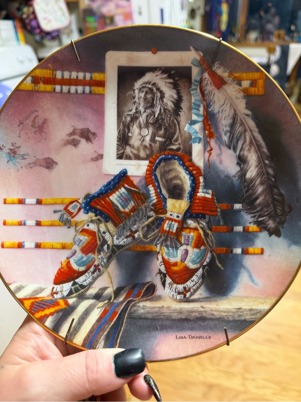 Decorative Native-Inspired Plate Wall Art - Multicolor
